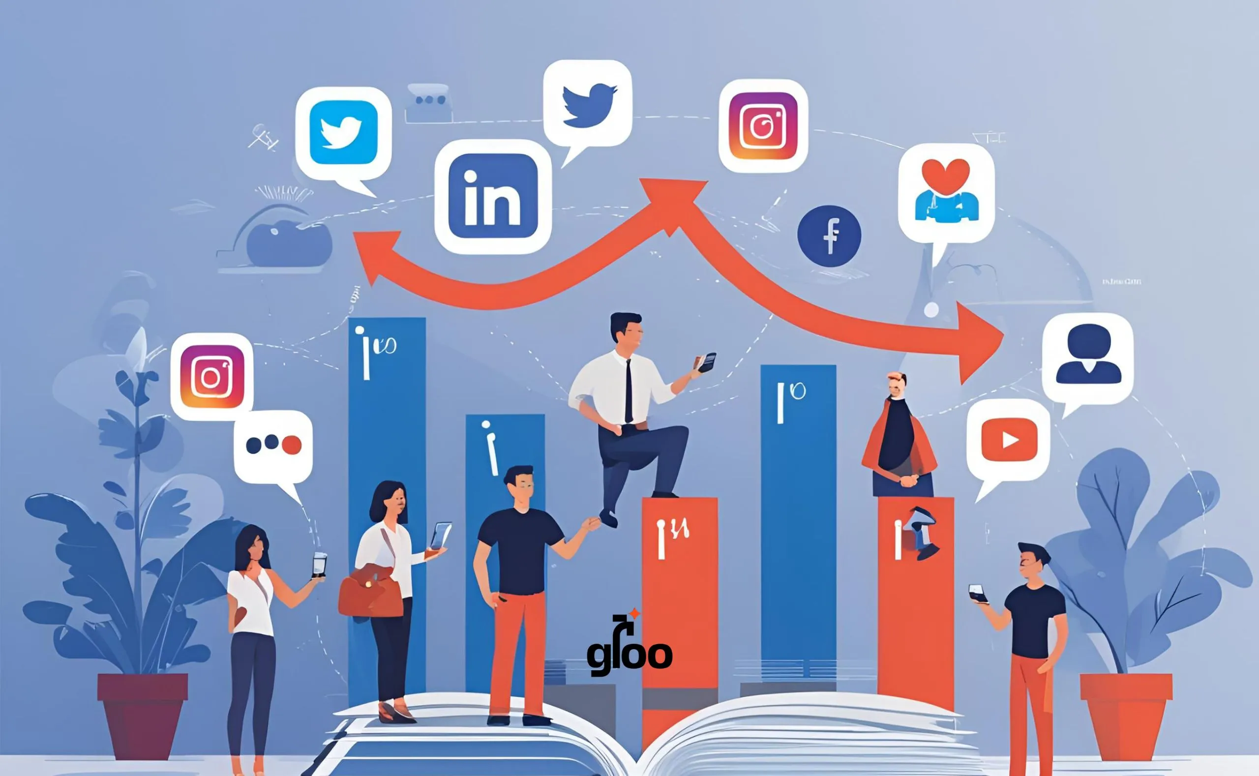 How to Grow Your Business on Social Media- Top 10 Proven Strategies That Work in Dubai - featured image - infographics